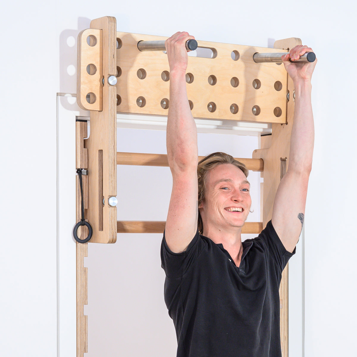 FatMonkey Board-Set: Adapter für Sprossenwand, ideal für Klettertraining, Bouldertraining, Griffkraft, Fingerkraft und Körperspannung im Home Gym