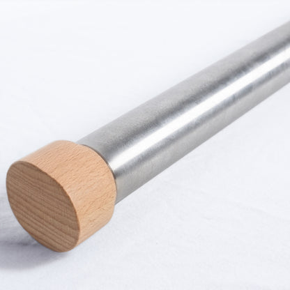 FatMonkey Reckstange mit Holzstopfen gegen Eindrehen, stabile Stange für Training und Turnen für Kinder