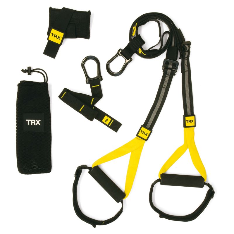 TRX Home 2 Schlingentrainer-Set für effektives Ganzkörpertraining zu Hause, inklusive verstellbarer Gurte und vielseitigem Zubehör für Fitnessübungen